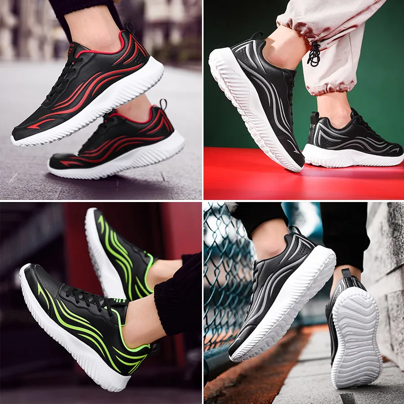 GOMNEAR зимние кроссовки для бега дышащая спортивная мужская обувь на открытом