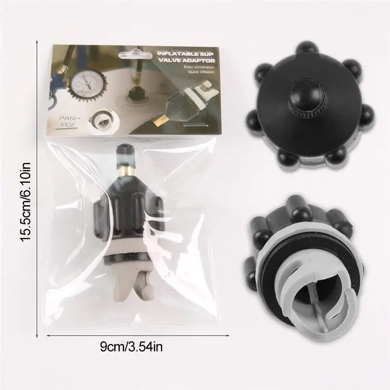 

SUP Rowing Boat Air Valve Adapter Sup Board Kayak Pump Adapter Inflatable Air Valve Attachment Kayak Accessory Parts