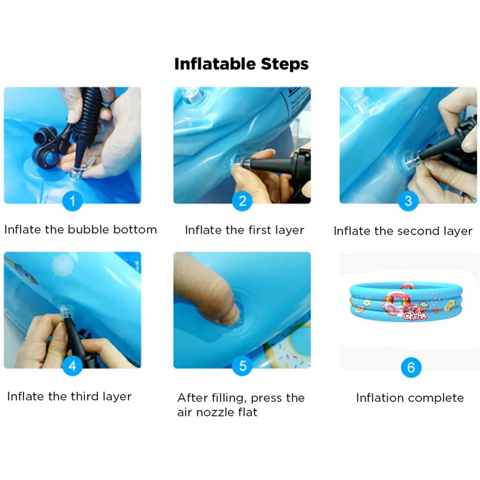 

Children Inflatable Swimming Pool Inflatable Bathtub Kids Summer Water Fun-play Swimming Pool Float Bathing Pool Toy Party Decor