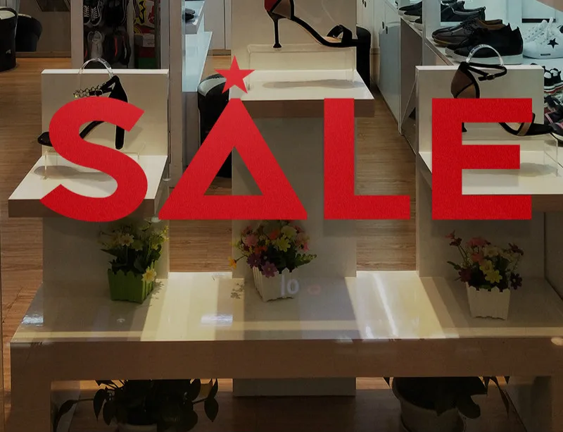 Новый рекламный постер со скидкой на Рождество баннер знак окно торгового