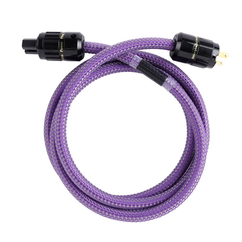 HiFi MPS SGP-148AC 99.9999% OCC 24K Gold Plated c13 US Power Cord Cable speaker audio CD amplifier DAC cable | Электроника
