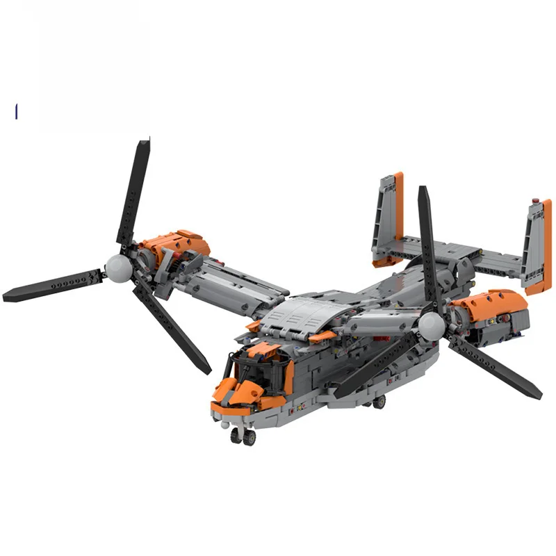 

Модель самолета MOC 42113, высокотехнологичный вертолет американского стандарта, модель корабля, вертолет, военный набор, самолетик, 3d-модель, с...