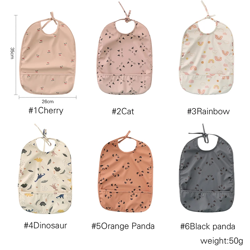 

Baby's Sleeveless Bib with Pocket for Kids Dinner Eating Bibs New Anti-dirty bib Children's Waterproof Aprons Baby Boy Girl