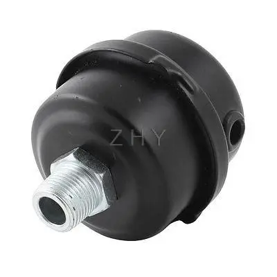 Black Metal Casing 3/8&quotPT Male Thread Exhaust System Silencer Muffler | Обустройство дома