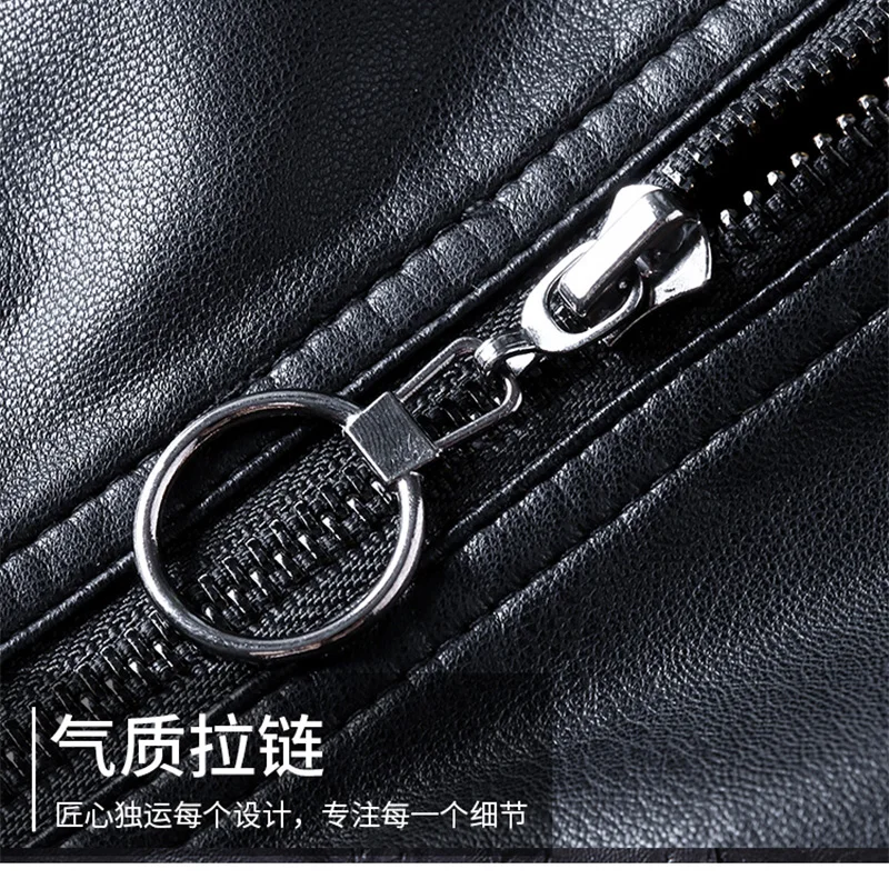 China Haining Leather Jacket Women's new fall 2020 new Korean sheep skin loose large size fashion short leather jacket