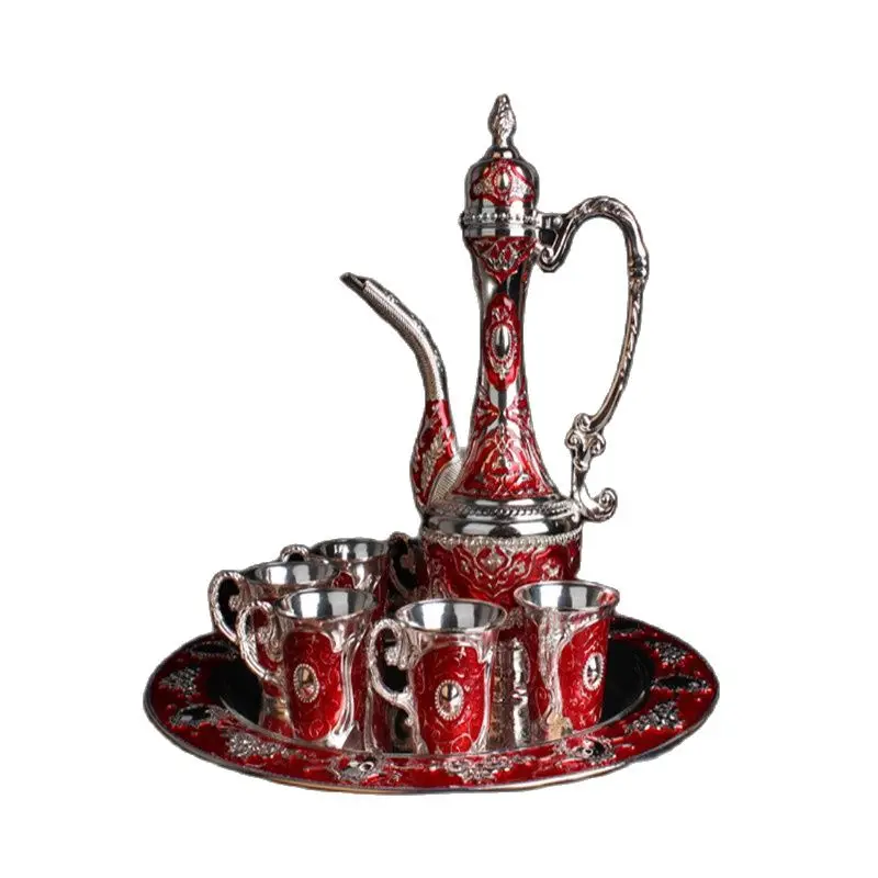 Русский олова цвета вина с отличными рукоятками набор большие размеры Фужер для