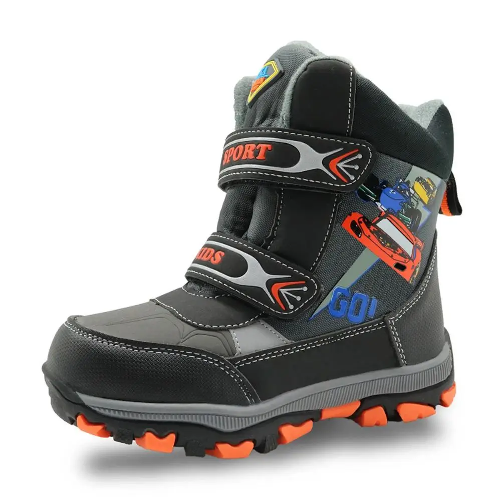 Зимние сапоги до середины икры для мальчиков теплые шерстяные Плюшевые Детские