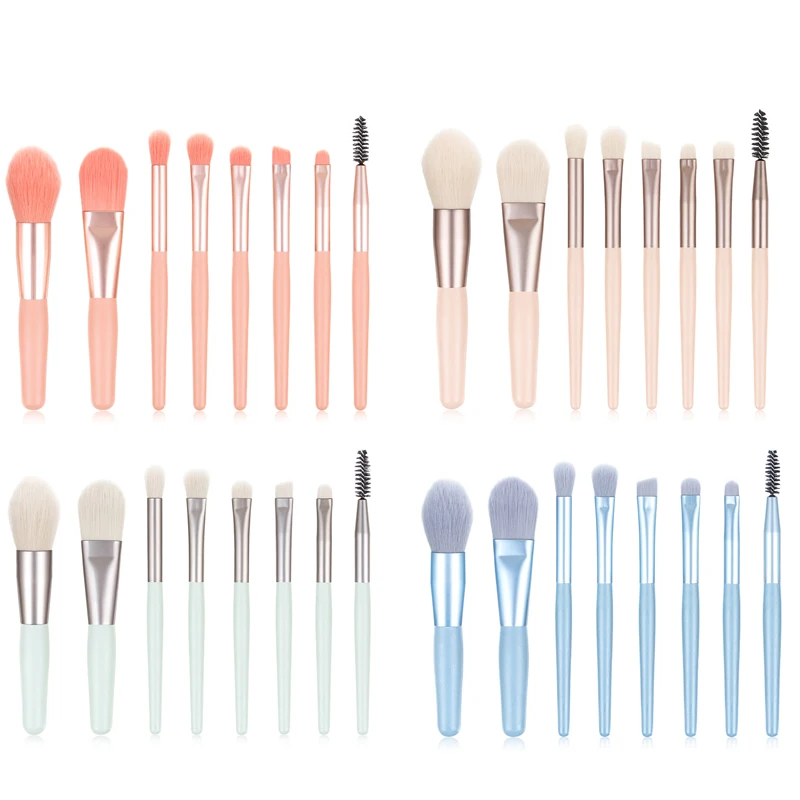 

1/8pcs makeup brush tool set, mini soft for makeup liquid foundation blush eye shadow mixed beauty makeup brush