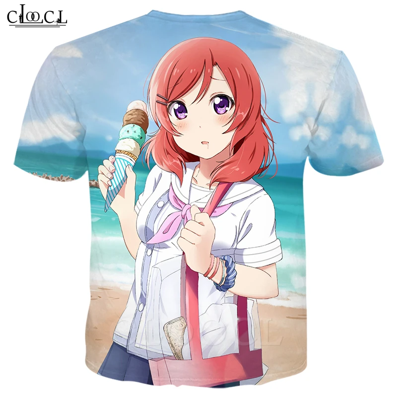 Футболка женская/мужская с 3D принтом Love Live модная классическая хипстерская