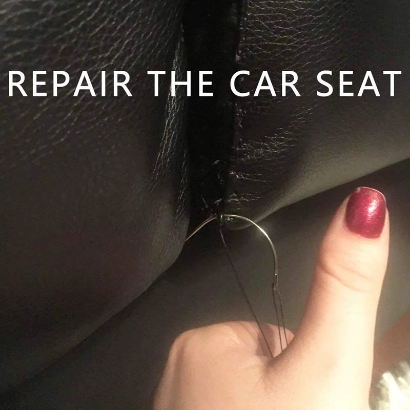 Upholstery Repair Kit 29-Pack Leather Craft Tool Hand Sewing Needles Canvas Thread and Tape Measure Large-E | Дом и сад