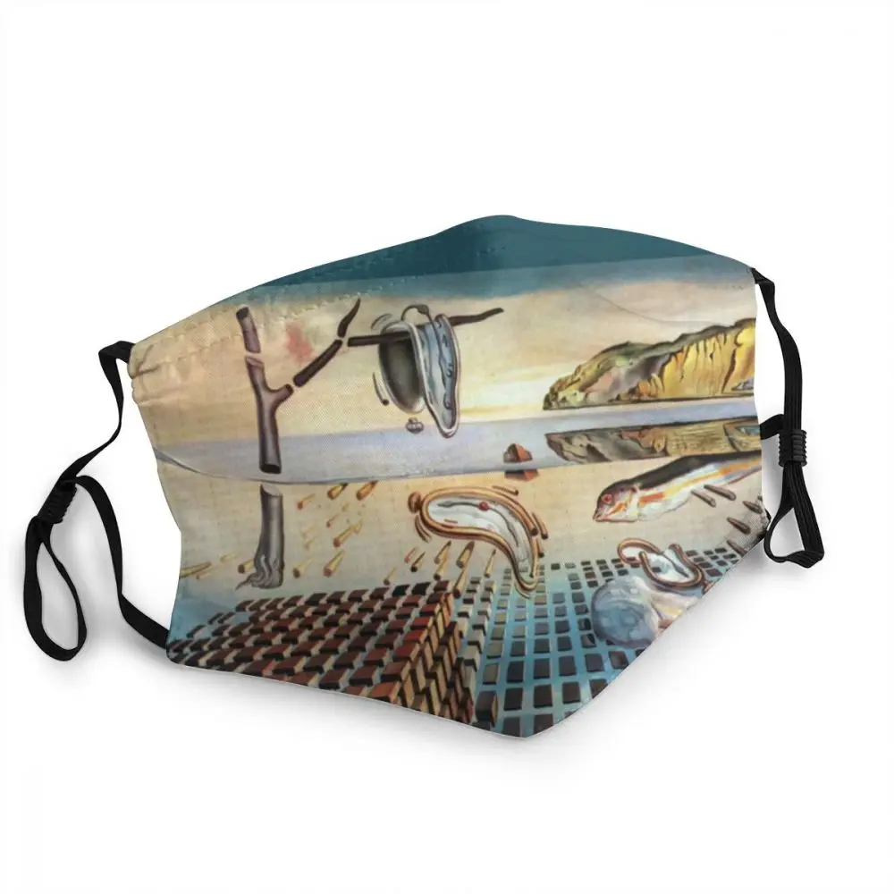

Salvador Dali The Disintegration Of The Persistence Of Memory Mouth Face Dust Protection Cover Washable Respirator Mouth Muffle