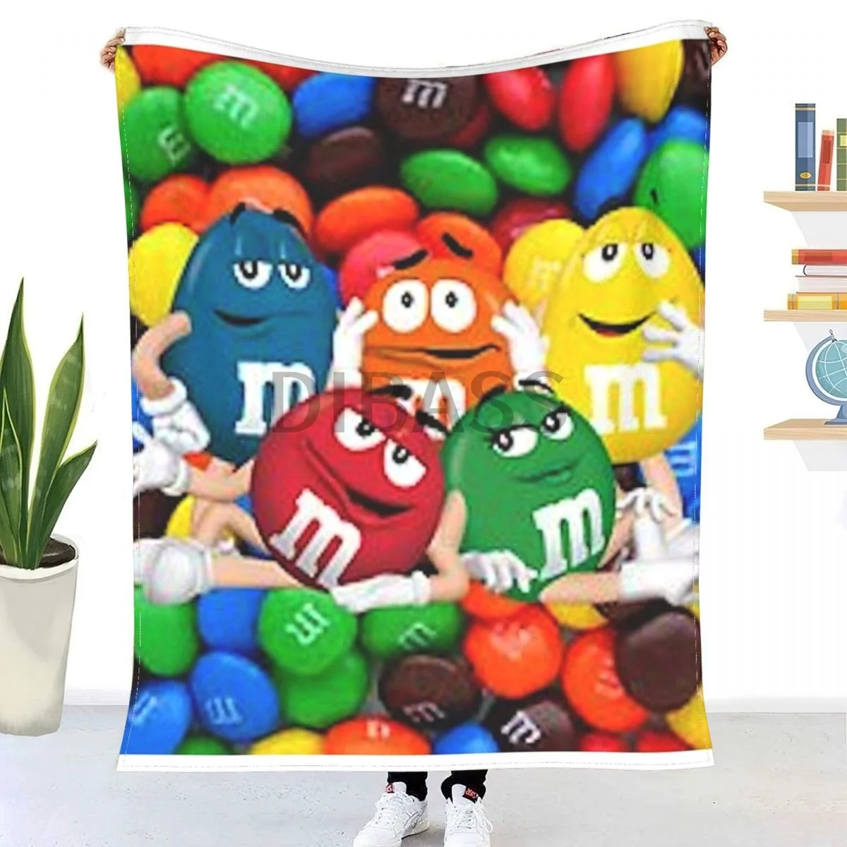 

M & M Crew (большой размер) одеяло с 3D принтом, фланелевое одеяло