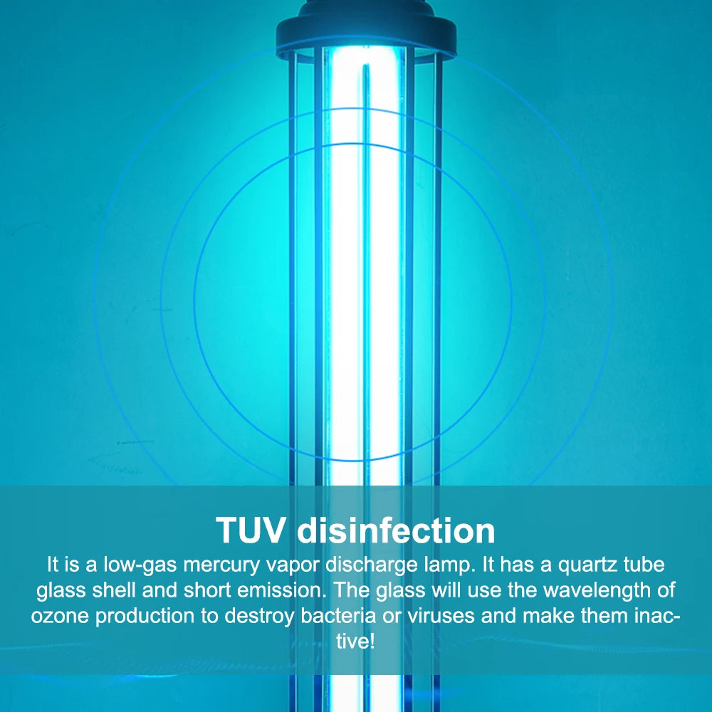 38 Вт Третья передача УФ светильник стерилизатор времени ультрафиолетовая лампа