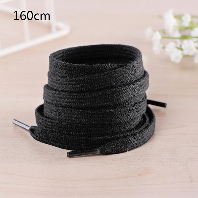 

1 Pair 100-160cm Cotton Thick Flat Shoelaces Wide Sports Casual Shoe Lace For Sneakers