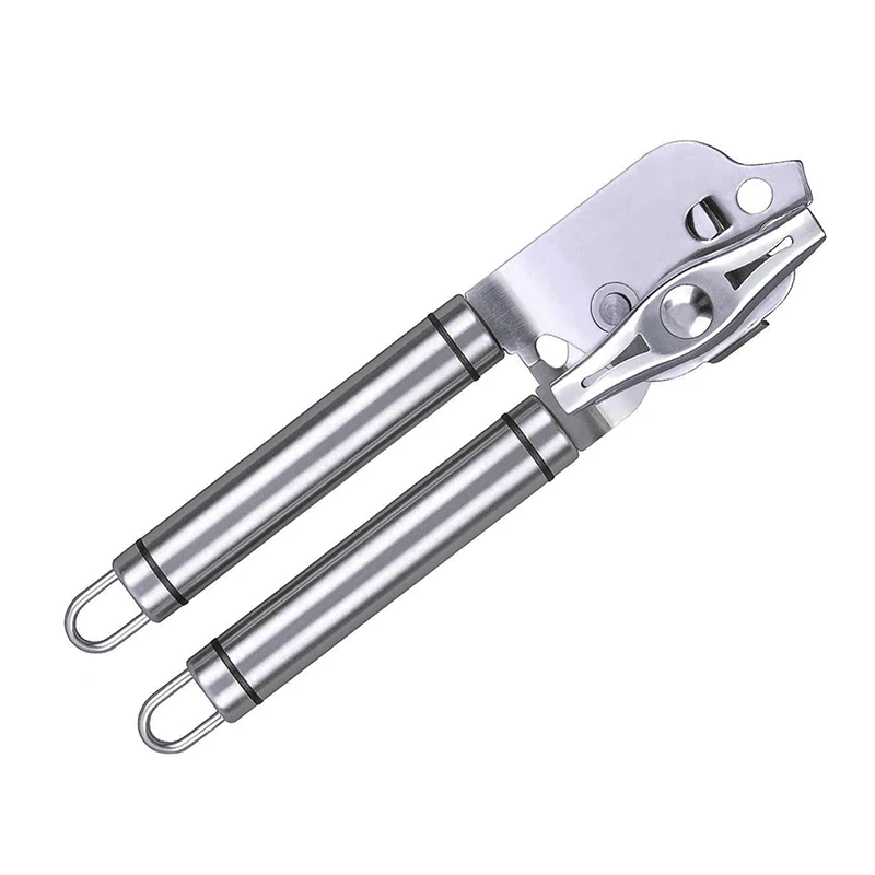 

Stainless Steel Can Opener Chrome Bottle Openers Professional Ergonomic Manual Can Opener Kitchen Tools Bar Accessories