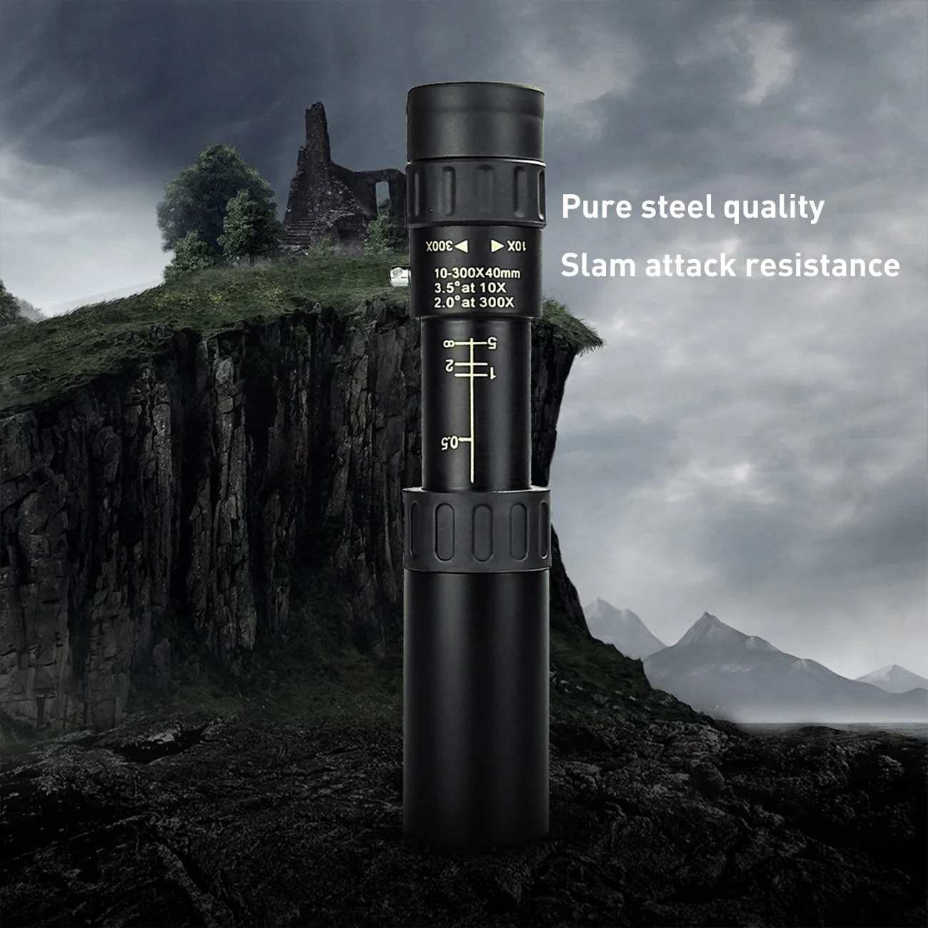 

10-300x40mm Monocular Telescope Super Monocular Quality Eyepiece Portable Binoculars Hunting Night Vision Scope Camping