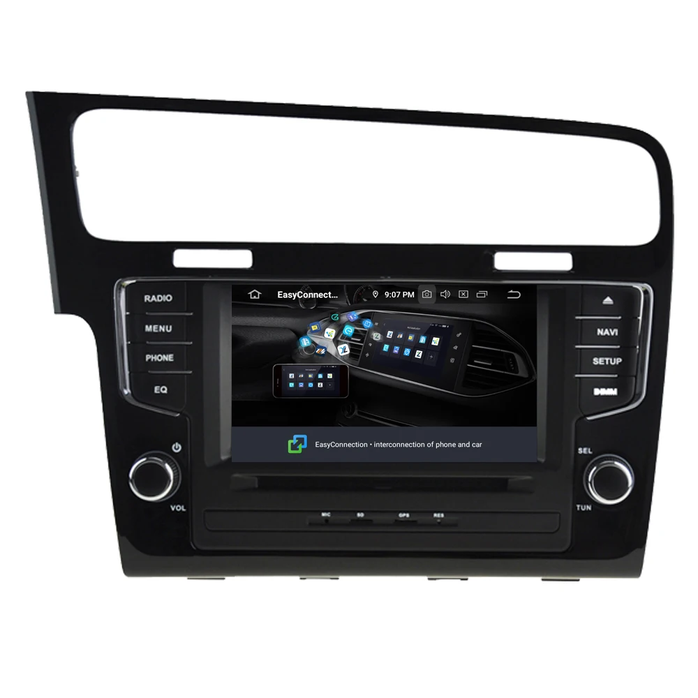 Для VW Golf 7 MK7 2014 2015 2016 для Volkswagen MIB Infotainment система сенсорный экран Android 10