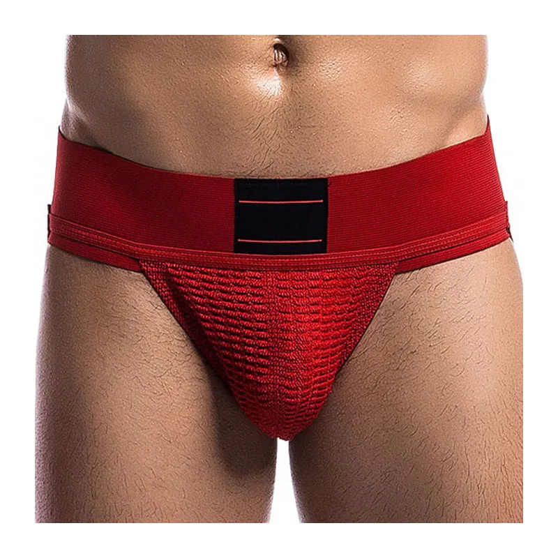 Wide Belt Mens Jockstraps Underpants Gay Sexy Backless Buttocks Brand Male Panties Pouch Thong G Strings Low Waist Underwear