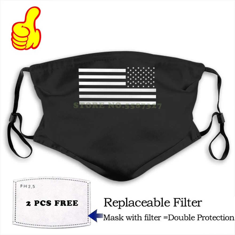 Маска для лица с американским флагом армией обратным звездами и полосками США