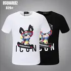 DSQUARED2-Summer аутентичный, чистый хлопок, мультяшный логотип, DSQ 829