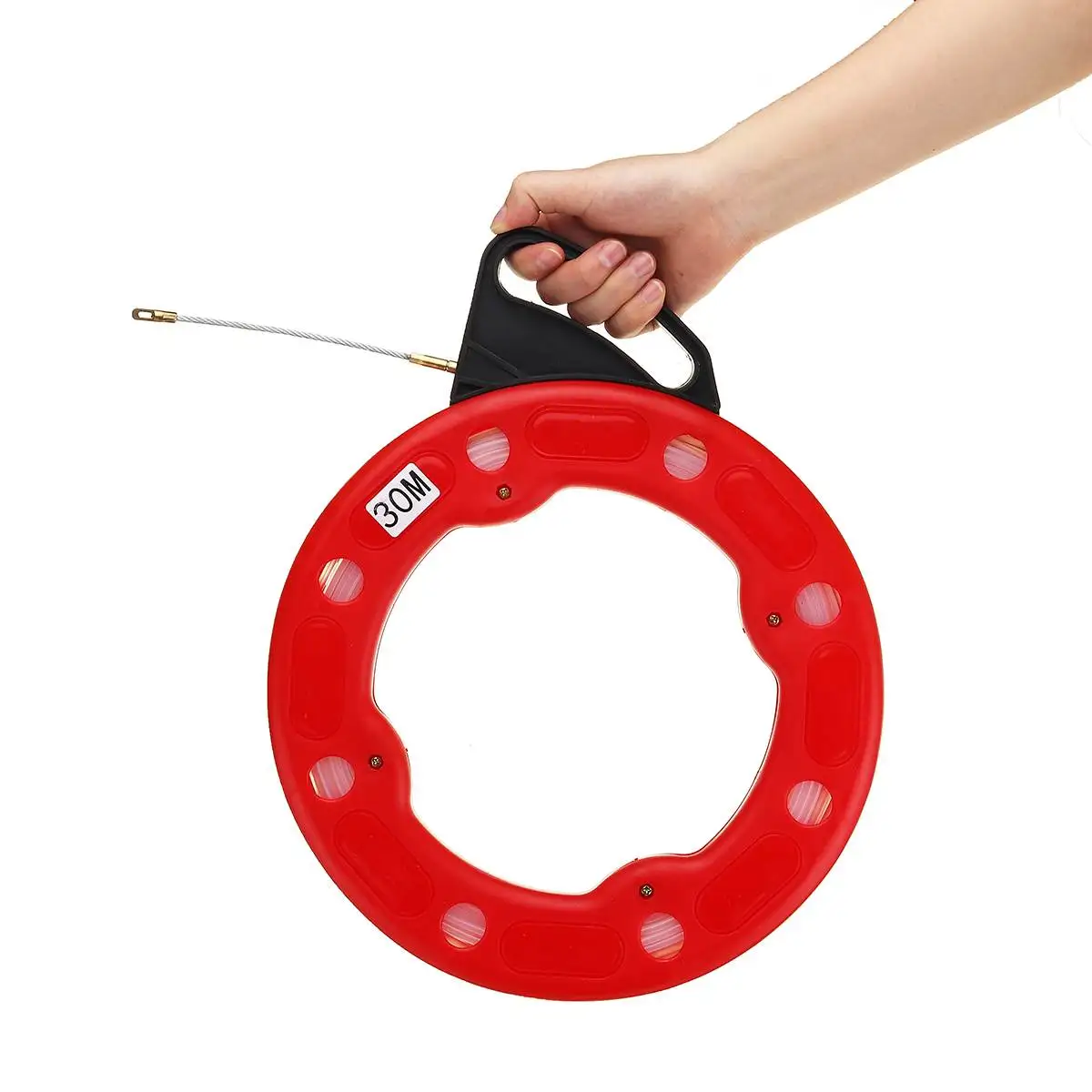 

30M 3mm Fish Tape Puller Wire Nylon Tape Flexible Conduit Pulling Wire Cable Electrician Ducting Cable Fishing Tape Tool