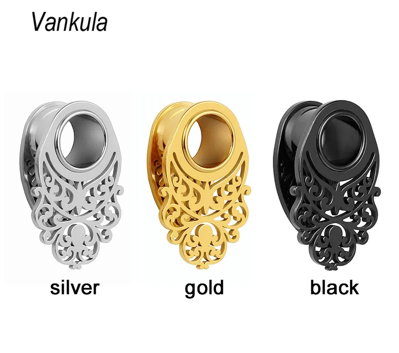 Vankula 2 шт. Новое поступление модные беруши туннель 316L Нержавеющая сталь ювелирные украшения для пирсинга расширители ушей