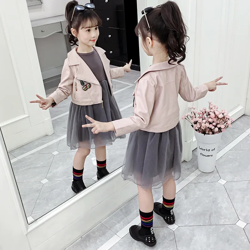 Детские комплекты одежды для маленьких девочек Осенняя детская одежда топ