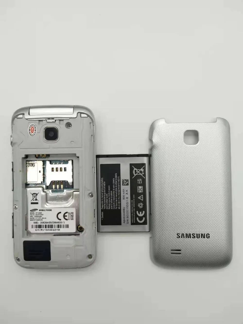 Разблокированный мобильный телефон SAMSUNG C3520 английская русская клавиатура и один год гарантии