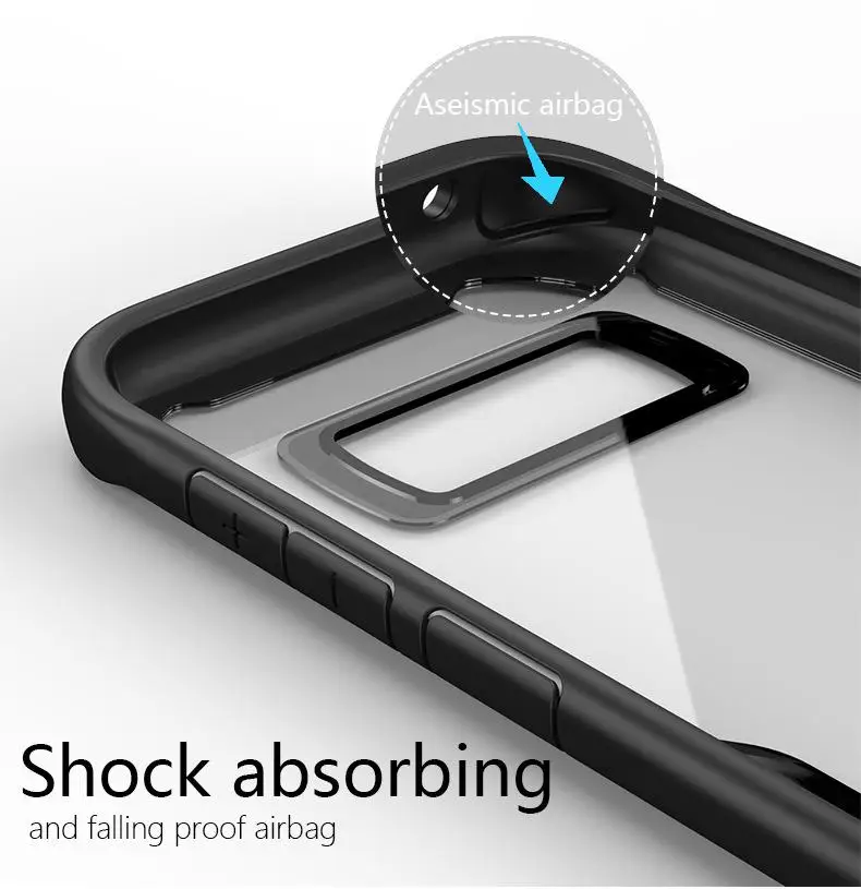 Мягкий усиленный акриловый чехол из ТПУ с краями для сотового телефона