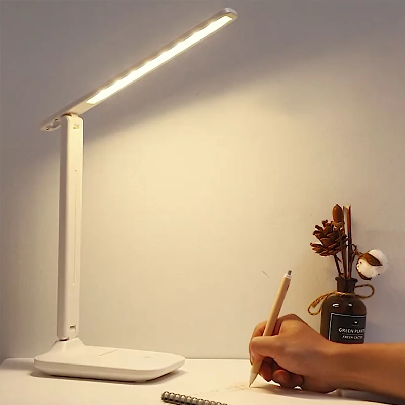 

Table Lamp LED Office Flexo Led Desk Lamp USB Rechargeable Touch Stepless Dimming Light Eye Protection Student Reading Lamp