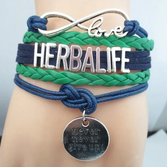 color 4 Бесконечная любовь браслет с надписью herbalife Мода herbalife Женщина Подвеска для браслета в форме сердца herbalife никогда не сдается браслет - Окраска металла: color 4