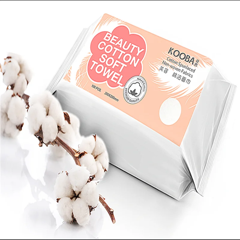 

100pcs Disposable Face Towel Travel Cotton Makeup Wipes Facial Cleansing Cotton Tissue