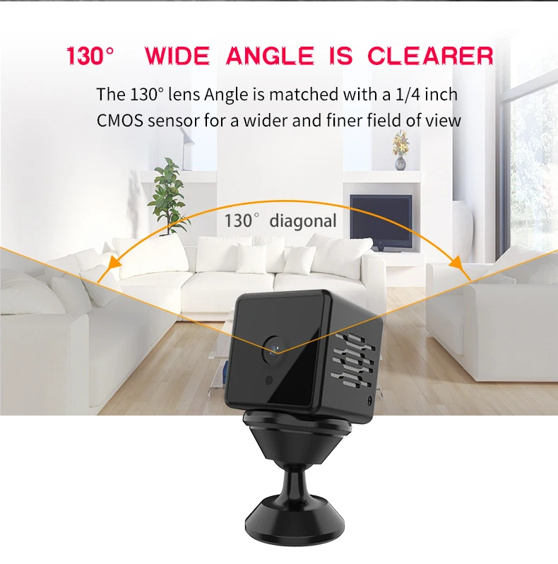 Мини Wifi камера 1080P HD камера видеонаблюдения CCTV камера ночного видения беспроводная сетевая ip-камера CMOS детский монитор