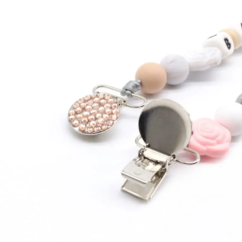 

Baby Pacifier Clips Newborn Molar Nipple Chain Infants Shower Gift