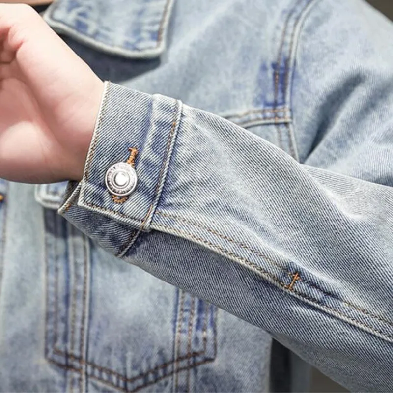 

2021 Denim Jacket Coat Male Korean Version Fashion Spring New Model Tide Brand Loose Tooling Leisure Men Blazer Jackets S-5XL