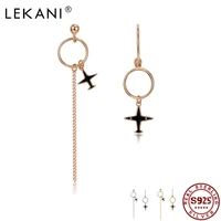 lekani 925 sterling silver womens earrings fashion irregular ladies personality earrings delicate and exquisite gift for friend