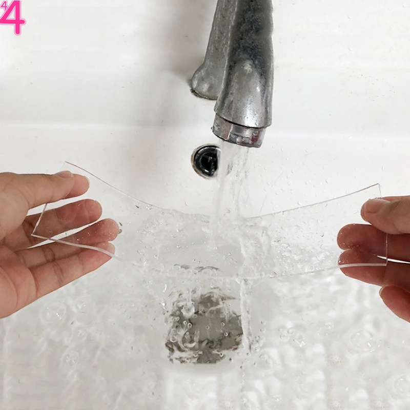 Нано клейкая лента двусторонняя 3 м без следов моющаяся прочная гелевая для стен