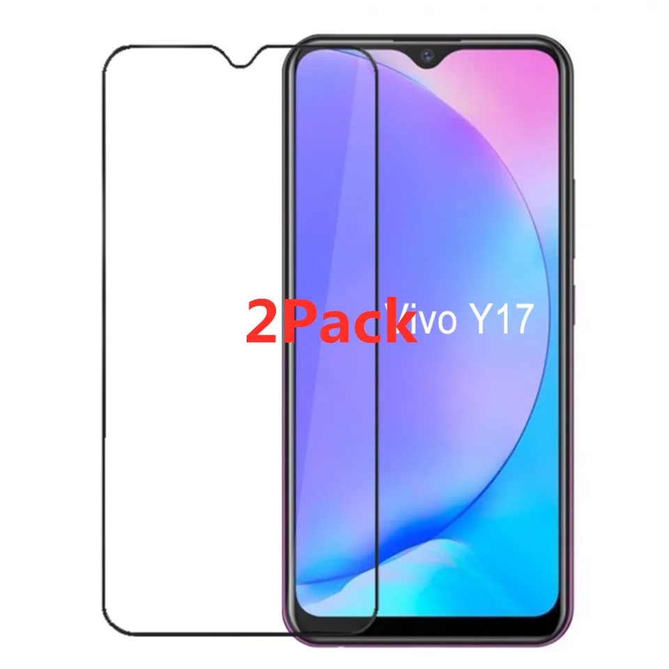 2 шт Полное покрытие протектор экрана из закаленного стекла для VIVO