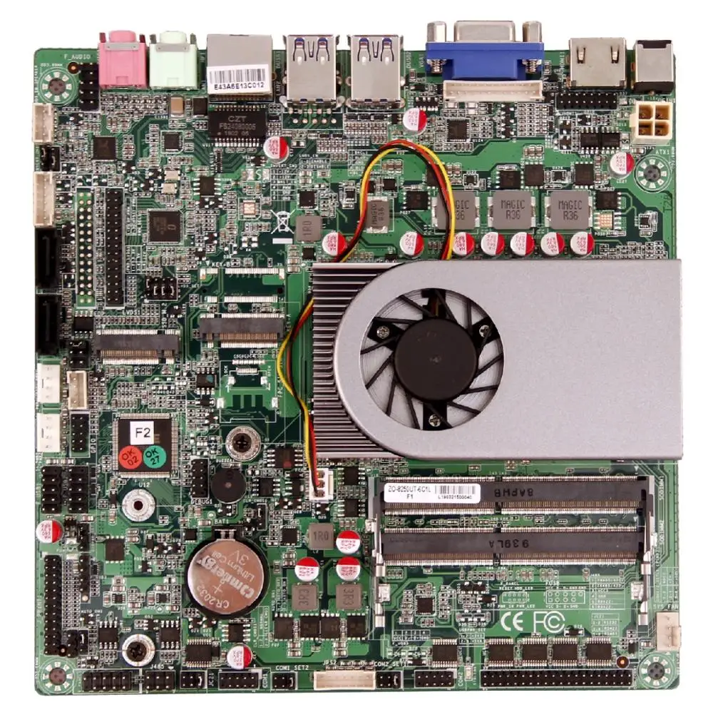 Core i5-7300U industrial motherboard embedded MINI-ITX CPU board 6*RS232 9*USB VGA HDMI LVDS 1*M.2 E Key M | Компьютеры и офис
