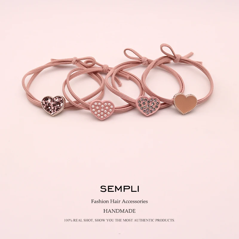 Розовая блестка Сердце Медведь Звезда Пентаграмма собака Эластичные аксессуары