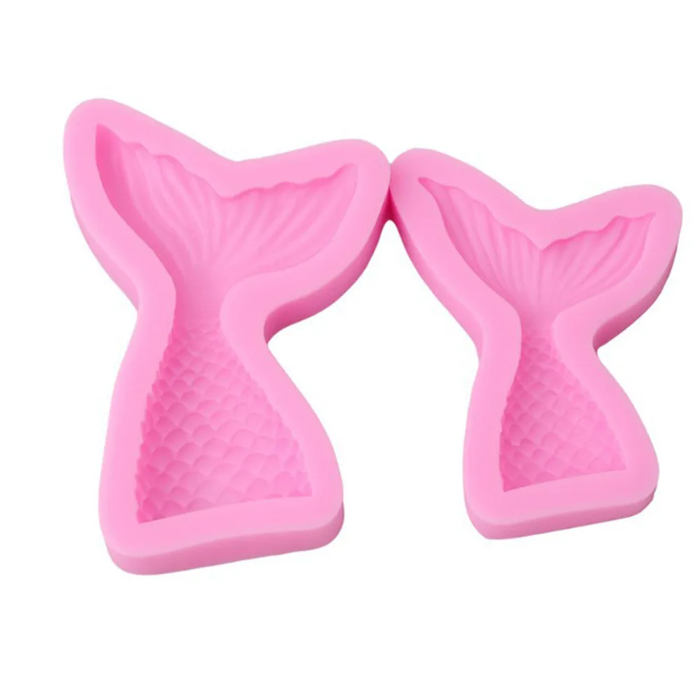 Силиконовая форма в виде хвоста русалки помадка кекс украшения торта выпечки