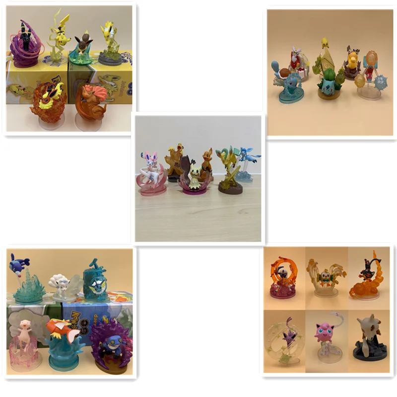 

5 piece set of 30 blind boxes Pokémon Pikachu boxed hand-decorated model doll Pokémon anime children's toy birthday Birthdaygift