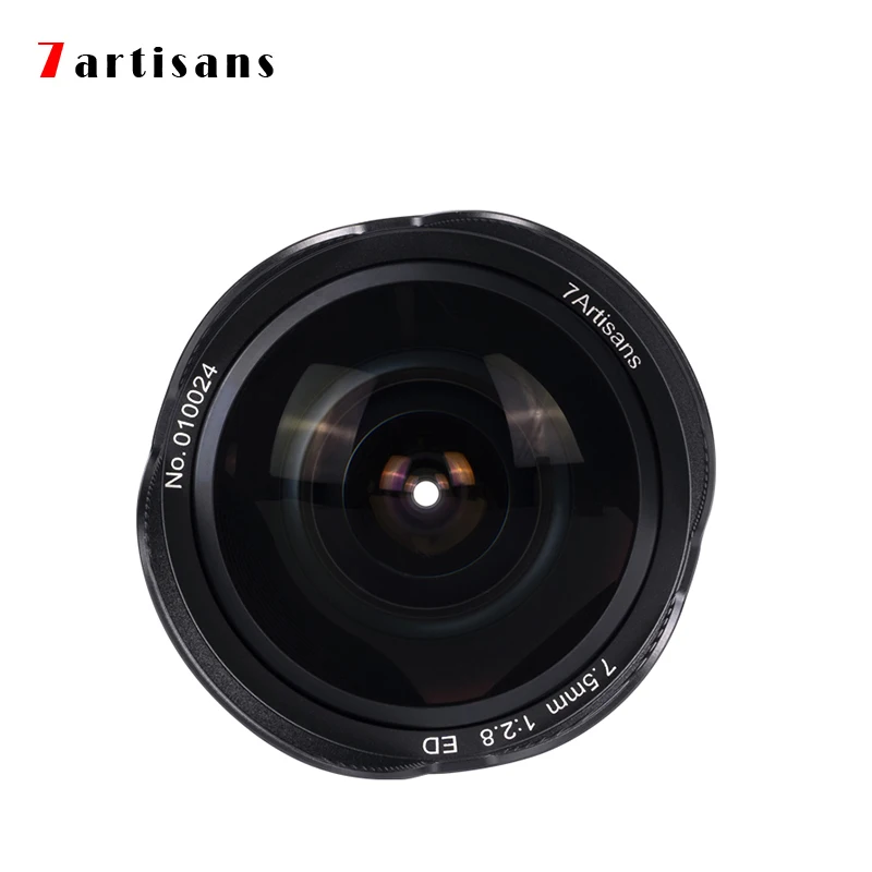 Ультраширокоугольный объектив 7 Artisans 5 мм F2.8 II рыбий глаз для камер Sony E mount A7 A7II fuji