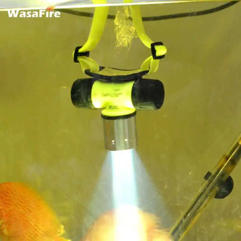 

Super Bright 1800LM XM-L T6 Dive Headlamp Waterproof 3 Modes Diving Headlight Scuba Torch Light For Underwater Camping Hunting