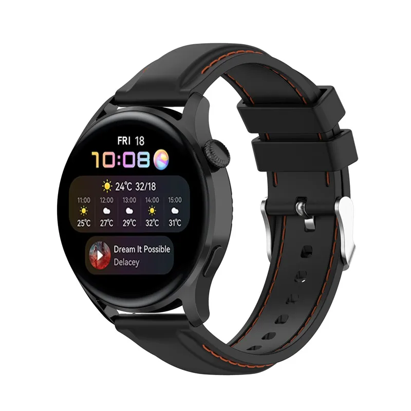 

22mm Silicone Watch Band For Fitbit Versa/Huawei watch GT 2 Smartwatch /Samsung Galaxy Watch 3/Gear 2 R380/Amazfit Pace GTR 47mm