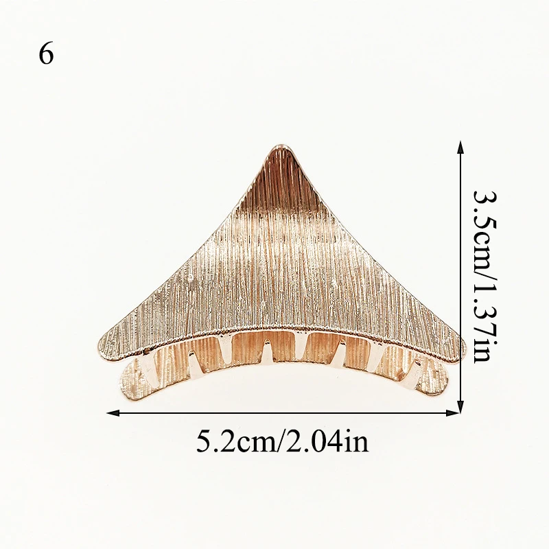 Женская заколка для волос металлическая с геометрическим узором 2019| |