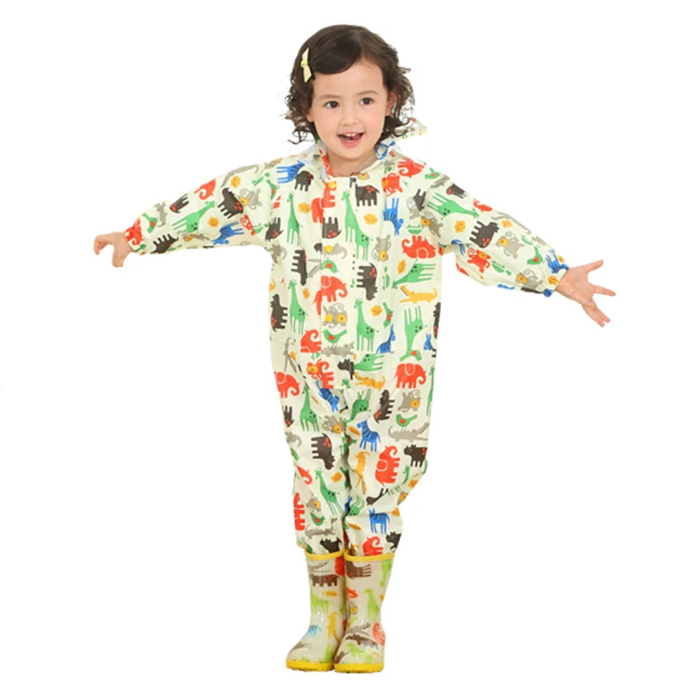 Детский мультяшный плащ детский комбинезон непромокаемое пончо для мальчиков и