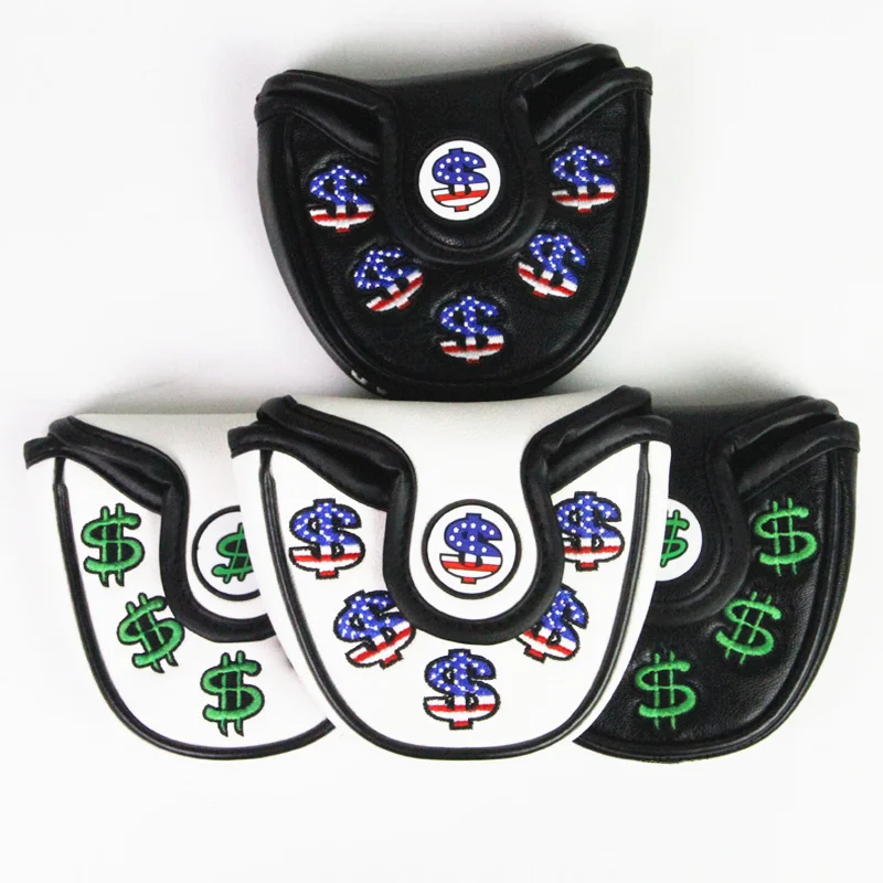 

Protector De Cabeza De Golf Con Diseño De Dólar... Funda De Cuero De La Pu Con Diseño De Martillo De Golf Bordado De Dinero 4