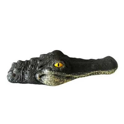 Crocodile Head Большой размер плавающая голова крокодила имитация воды голова крокодила садовая приманка или пруд художественный декор для гусиного хищника героя - Цвет: Crocodile Head