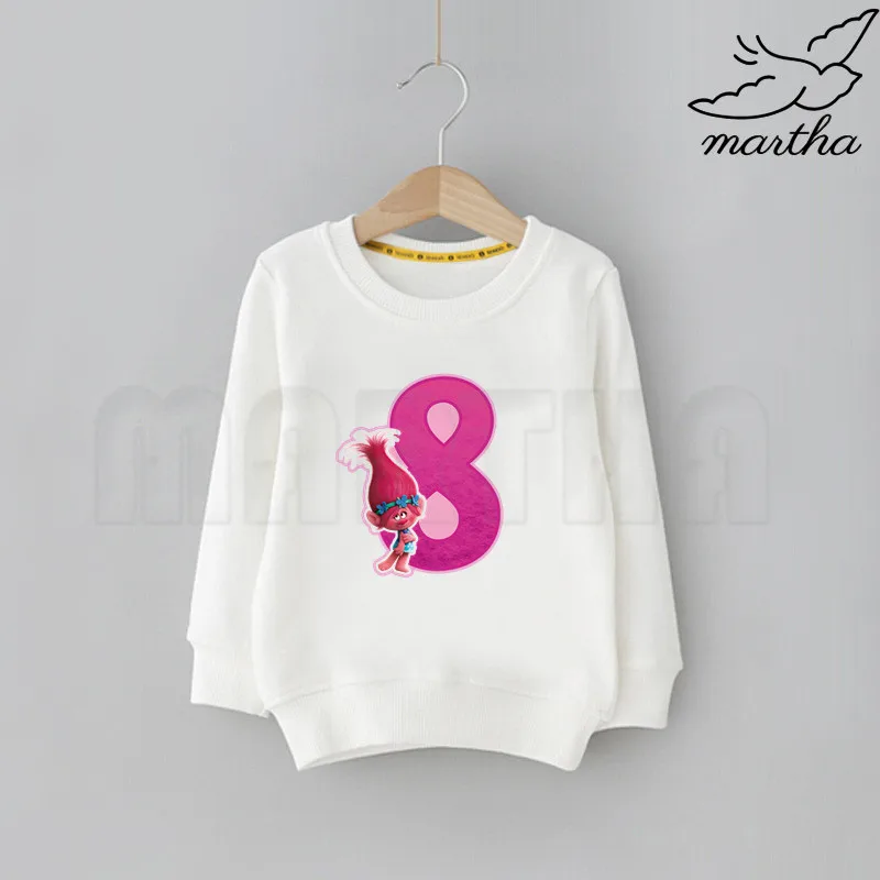 Детей с рисунком из мультфильма &quotТролли&quot свитшоты принтами на день рождения